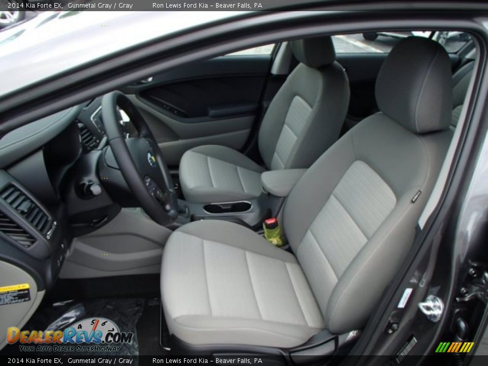 2014 Kia Forte EX Gunmetal Gray / Gray Photo #10