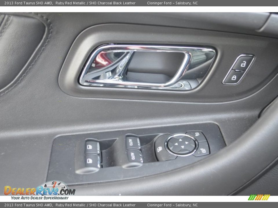 2013 Ford Taurus SHO AWD Ruby Red Metallic / SHO Charcoal Black Leather Photo #9