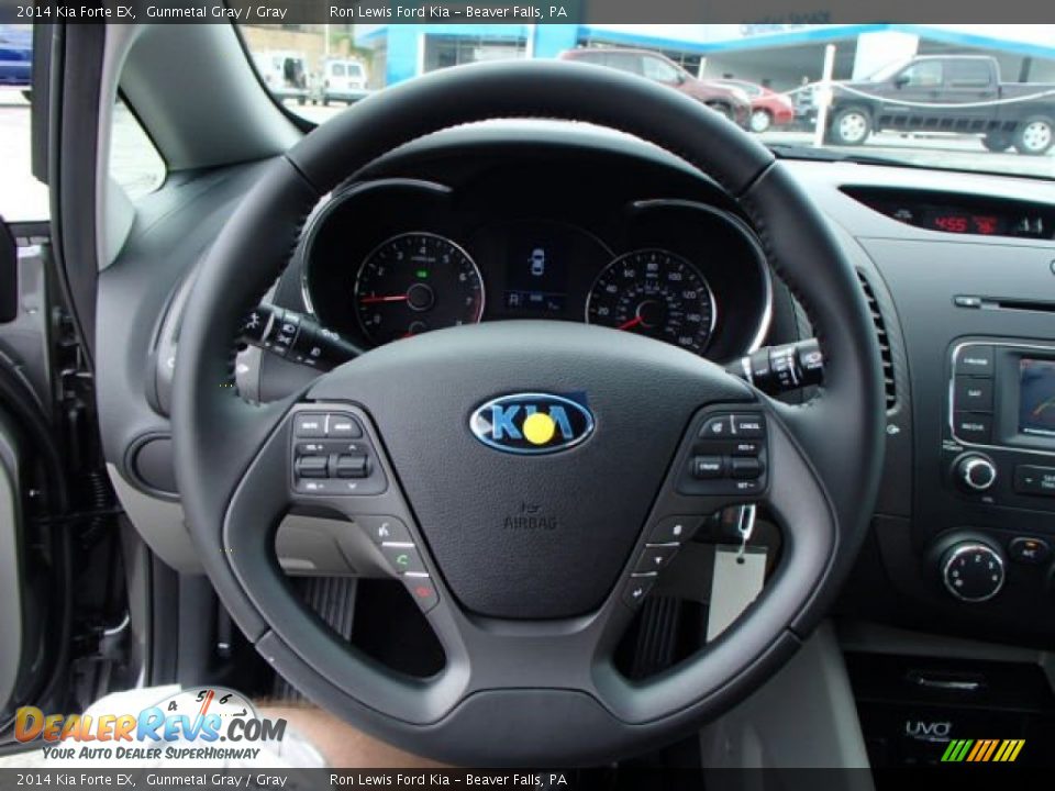 2014 Kia Forte EX Gunmetal Gray / Gray Photo #19