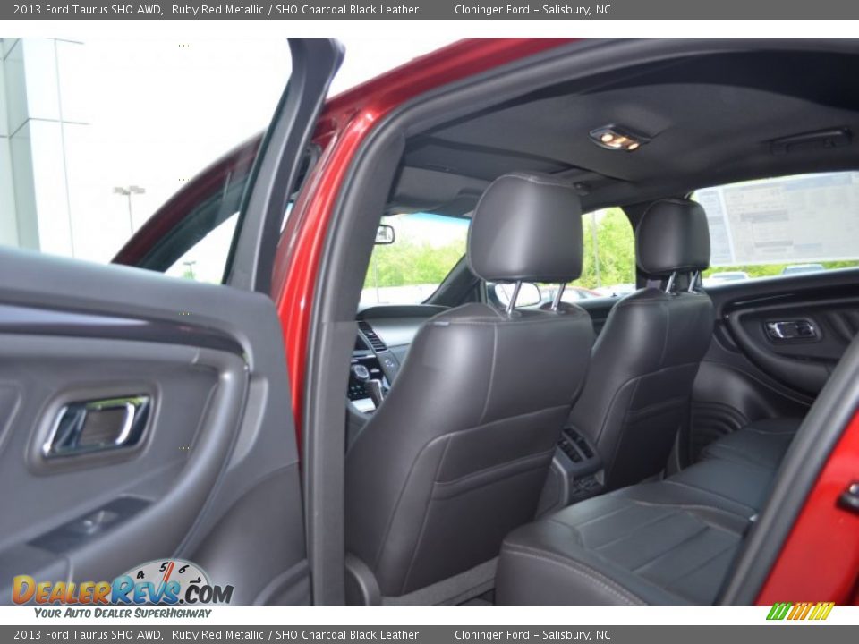 2013 Ford Taurus SHO AWD Ruby Red Metallic / SHO Charcoal Black Leather Photo #12