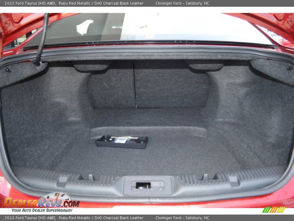 2013 Ford Taurus SHO AWD Ruby Red Metallic / SHO Charcoal Black Leather Photo #13