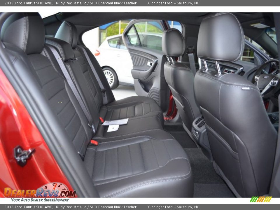 2013 Ford Taurus SHO AWD Ruby Red Metallic / SHO Charcoal Black Leather Photo #14