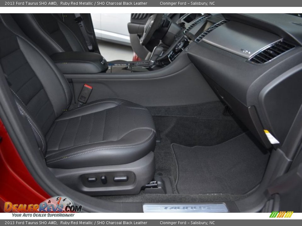 2013 Ford Taurus SHO AWD Ruby Red Metallic / SHO Charcoal Black Leather Photo #15