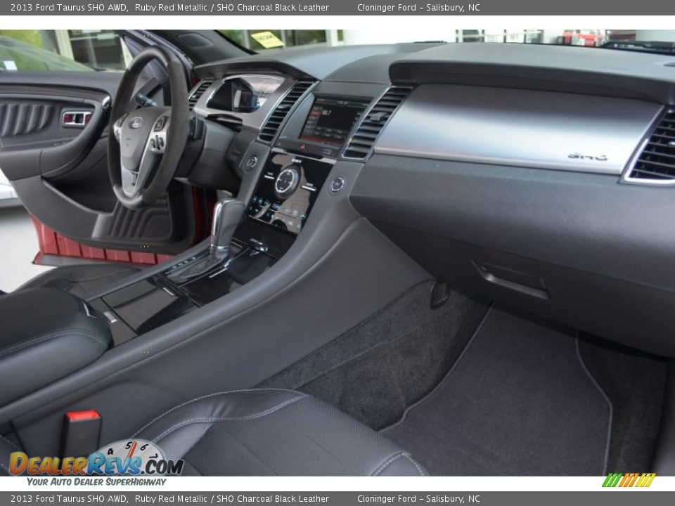 2013 Ford Taurus SHO AWD Ruby Red Metallic / SHO Charcoal Black Leather Photo #16