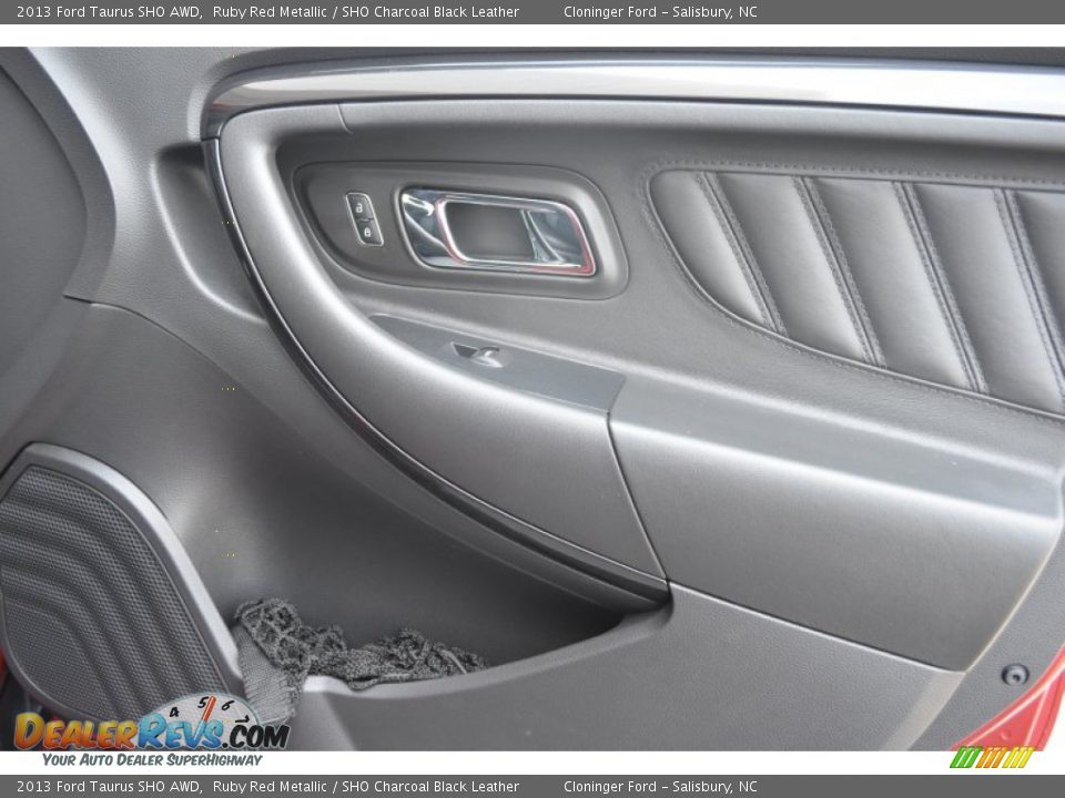 2013 Ford Taurus SHO AWD Ruby Red Metallic / SHO Charcoal Black Leather Photo #17