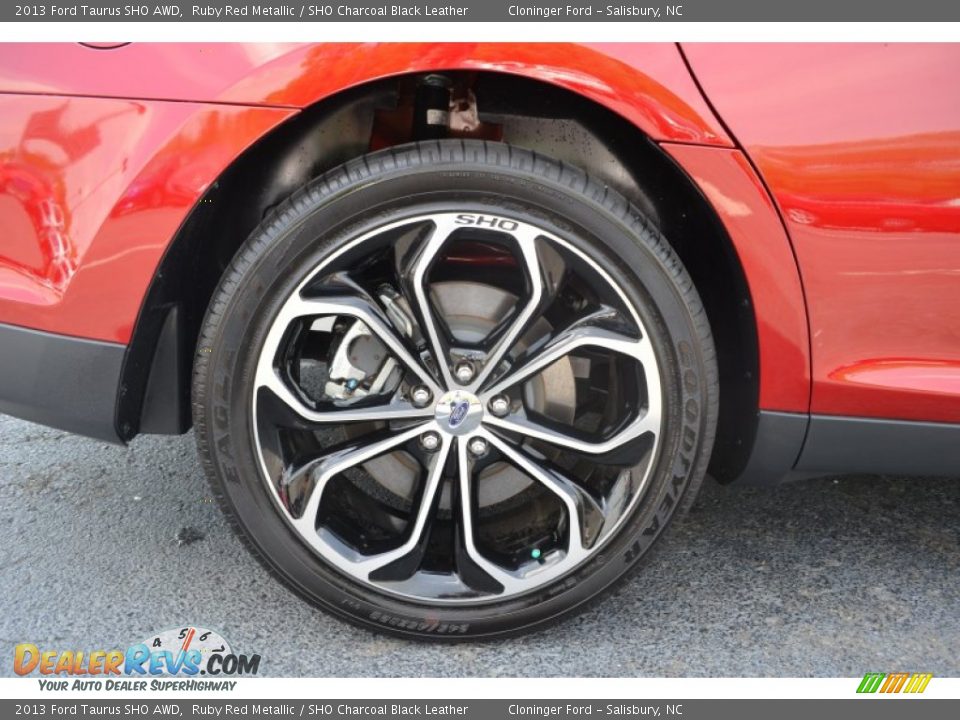 2013 Ford Taurus SHO AWD Ruby Red Metallic / SHO Charcoal Black Leather Photo #19
