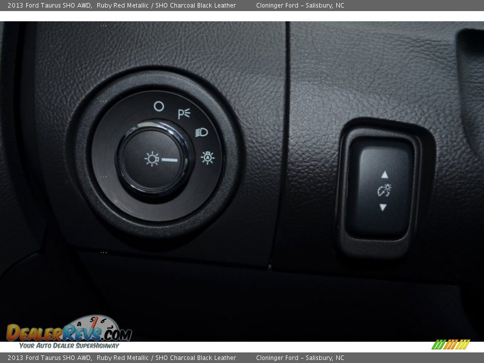 2013 Ford Taurus SHO AWD Ruby Red Metallic / SHO Charcoal Black Leather Photo #25