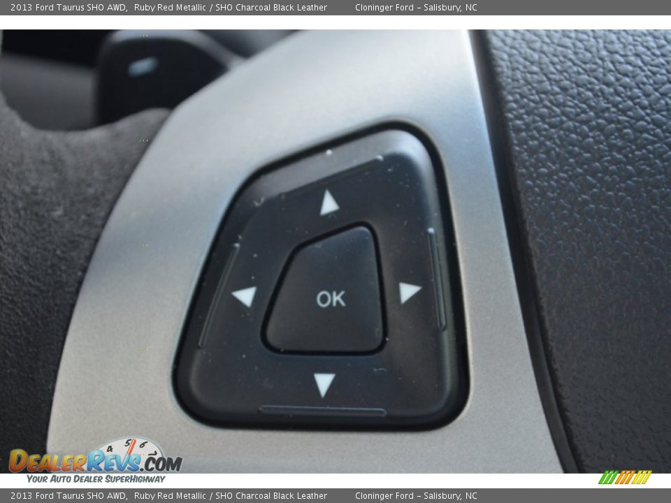 2013 Ford Taurus SHO AWD Ruby Red Metallic / SHO Charcoal Black Leather Photo #26