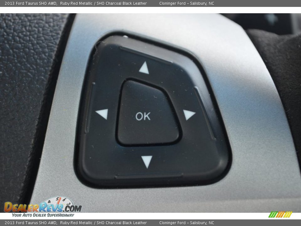 2013 Ford Taurus SHO AWD Ruby Red Metallic / SHO Charcoal Black Leather Photo #28