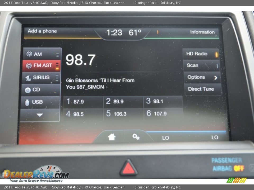 2013 Ford Taurus SHO AWD Ruby Red Metallic / SHO Charcoal Black Leather Photo #34