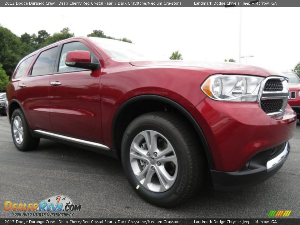 2013 Dodge Durango Crew Deep Cherry Red Crystal Pearl / Dark Graystone/Medium Graystone Photo #4