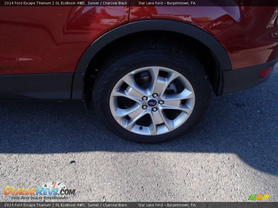 2014 Ford Escape Titanium 2.0L EcoBoost 4WD Sunset / Charcoal Black Photo #9