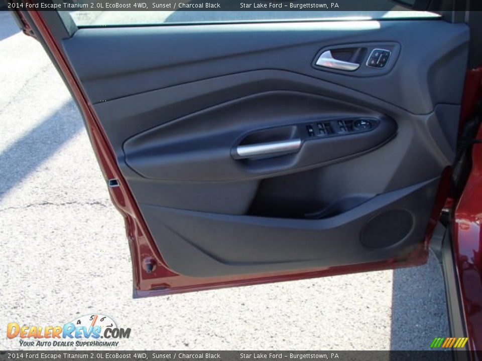 2014 Ford Escape Titanium 2.0L EcoBoost 4WD Sunset / Charcoal Black Photo #11