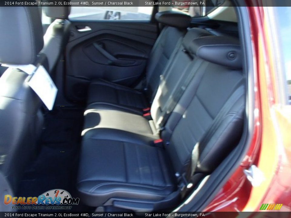 2014 Ford Escape Titanium 2.0L EcoBoost 4WD Sunset / Charcoal Black Photo #12