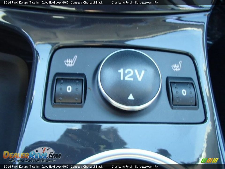 2014 Ford Escape Titanium 2.0L EcoBoost 4WD Sunset / Charcoal Black Photo #19