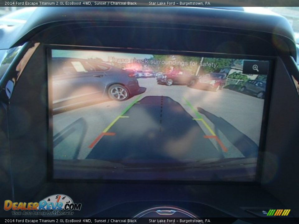 2014 Ford Escape Titanium 2.0L EcoBoost 4WD Sunset / Charcoal Black Photo #20