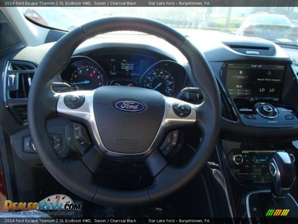 2014 Ford Escape Titanium 2.0L EcoBoost 4WD Sunset / Charcoal Black Photo #21