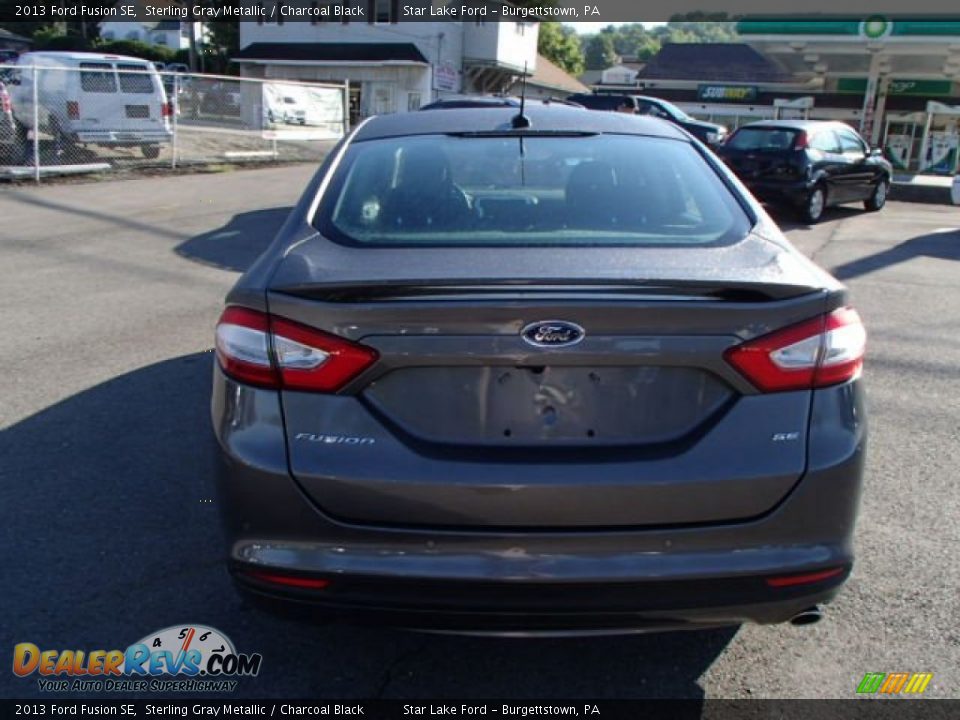 2013 Ford Fusion SE Sterling Gray Metallic / Charcoal Black Photo #6