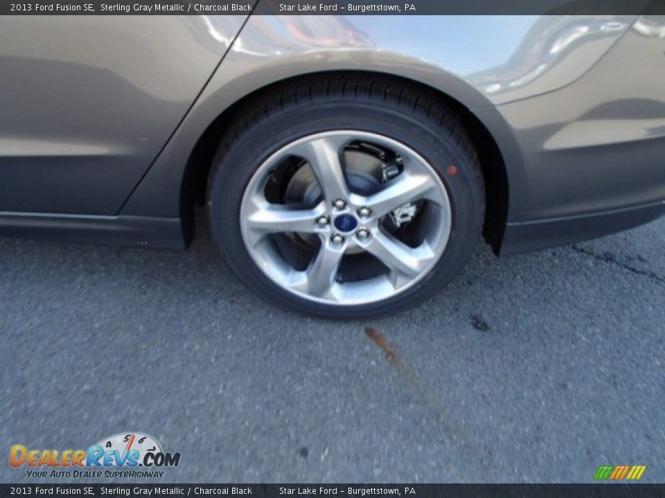 2013 Ford Fusion SE Sterling Gray Metallic / Charcoal Black Photo #9