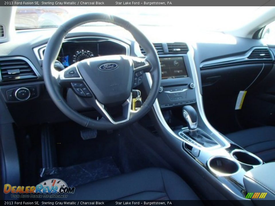 2013 Ford Fusion SE Sterling Gray Metallic / Charcoal Black Photo #14