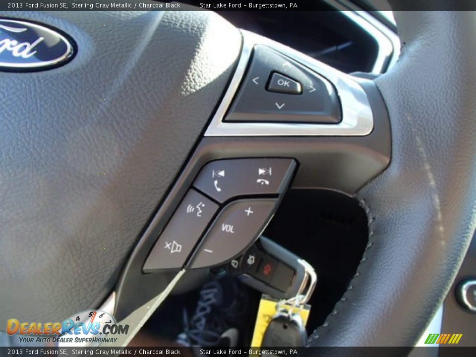 2013 Ford Fusion SE Sterling Gray Metallic / Charcoal Black Photo #22