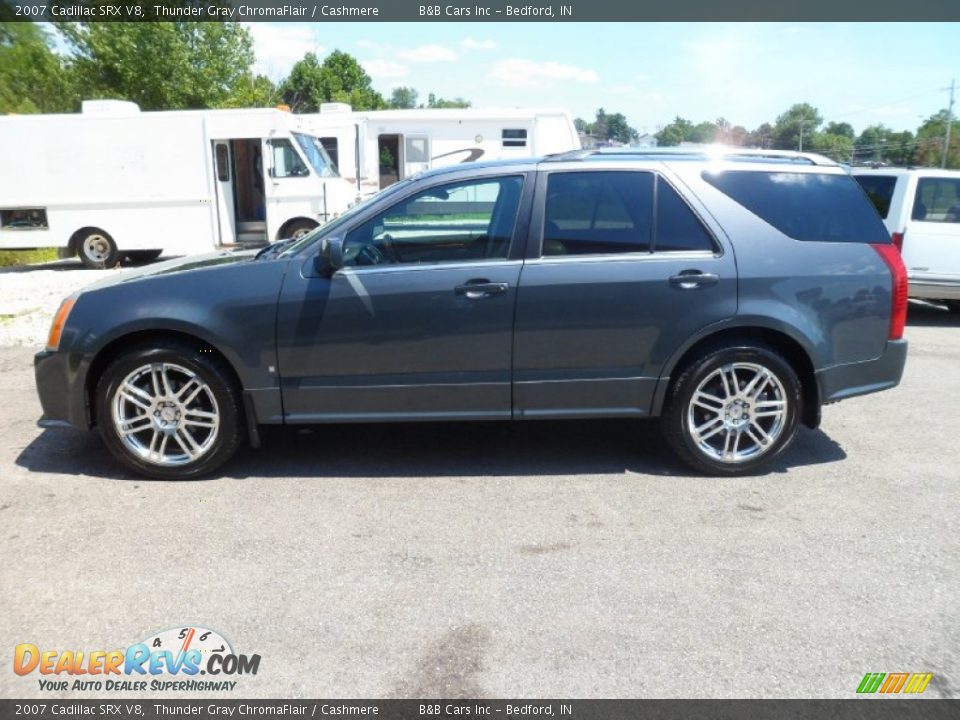 2007 Cadillac SRX V8 Thunder Gray ChromaFlair / Cashmere Photo #2