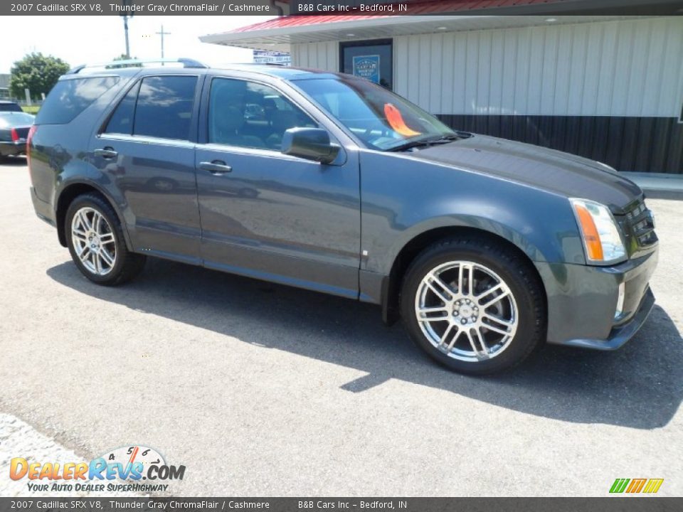 2007 Cadillac SRX V8 Thunder Gray ChromaFlair / Cashmere Photo #7