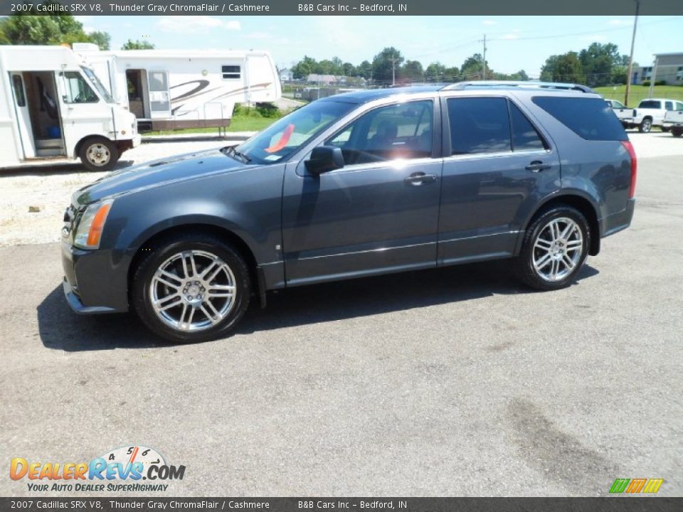 2007 Cadillac SRX V8 Thunder Gray ChromaFlair / Cashmere Photo #8