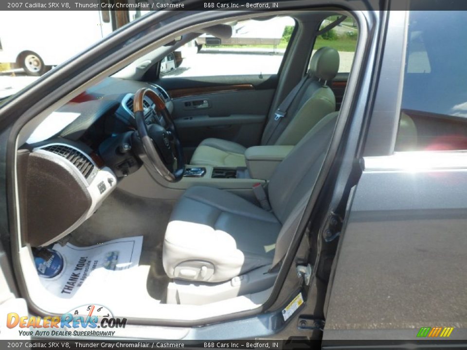 2007 Cadillac SRX V8 Thunder Gray ChromaFlair / Cashmere Photo #26