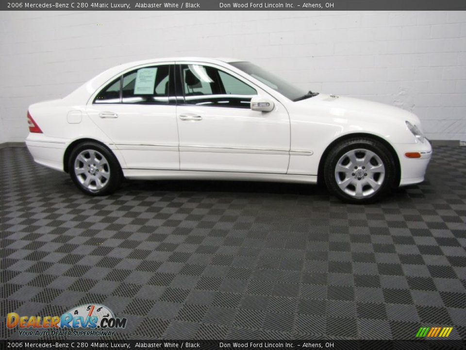 2006 Mercedes-Benz C 280 4Matic Luxury Alabaster White / Black Photo #3