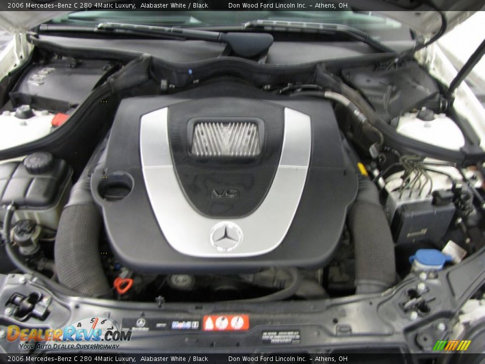 2006 Mercedes-Benz C 280 4Matic Luxury Alabaster White / Black Photo #5
