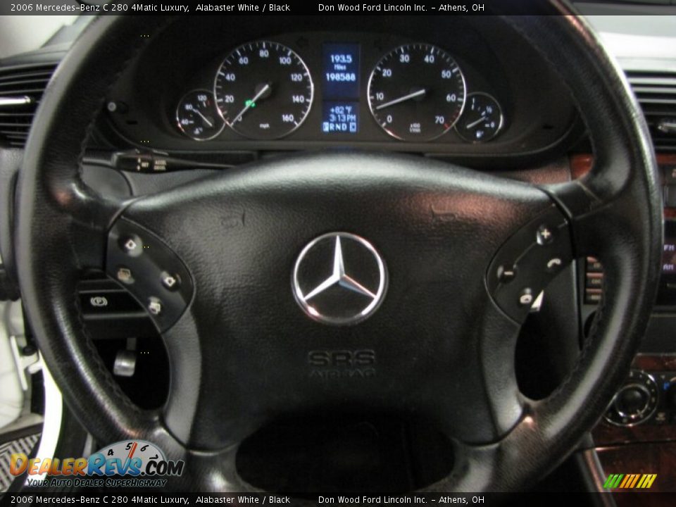 2006 Mercedes-Benz C 280 4Matic Luxury Alabaster White / Black Photo #15