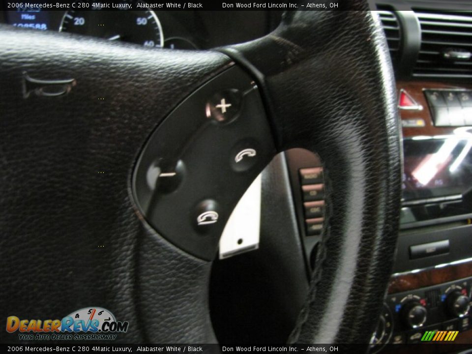 2006 Mercedes-Benz C 280 4Matic Luxury Alabaster White / Black Photo #17