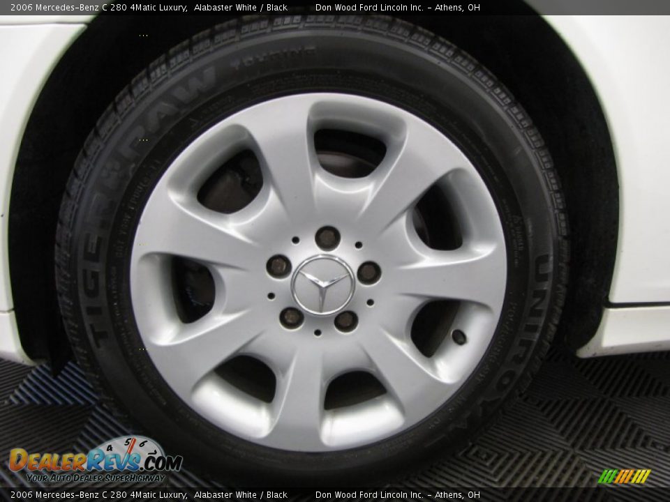 2006 Mercedes-Benz C 280 4Matic Luxury Alabaster White / Black Photo #24