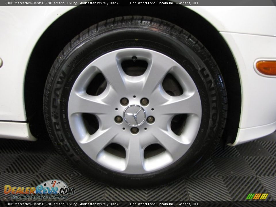 2006 Mercedes-Benz C 280 4Matic Luxury Alabaster White / Black Photo #25