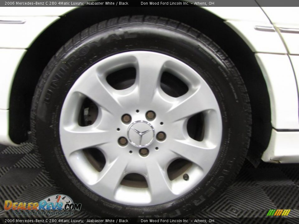 2006 Mercedes-Benz C 280 4Matic Luxury Alabaster White / Black Photo #26