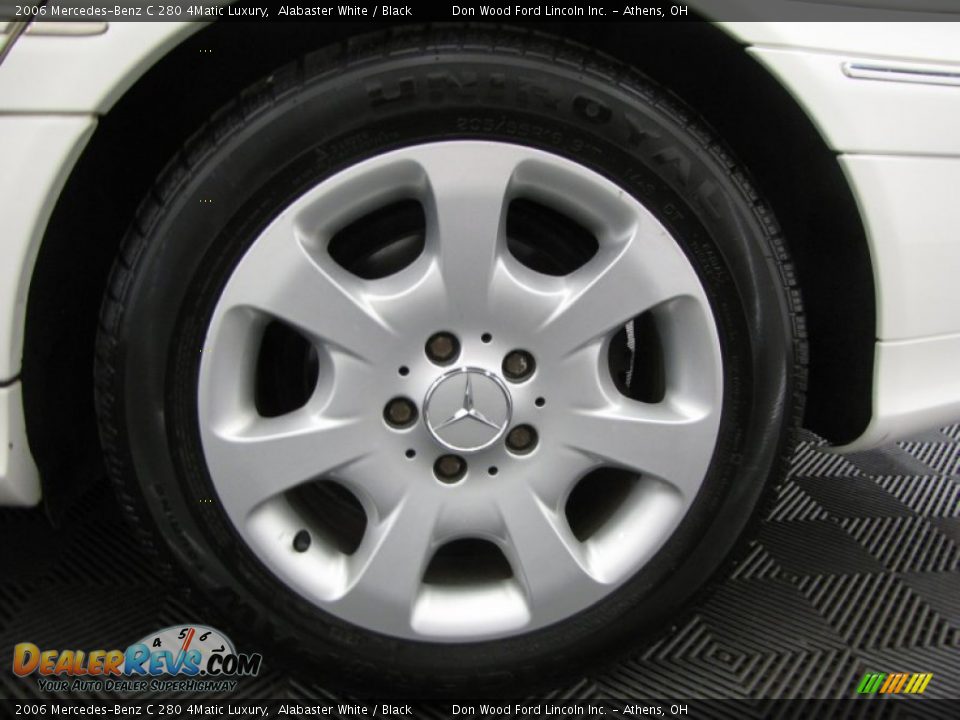 2006 Mercedes-Benz C 280 4Matic Luxury Alabaster White / Black Photo #27