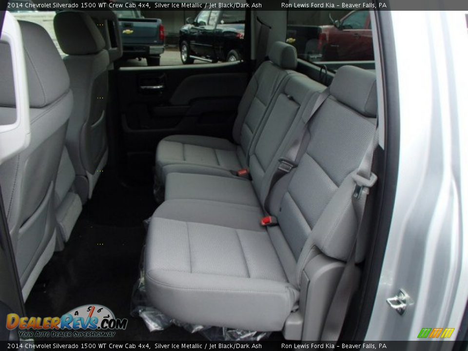 2014 Chevrolet Silverado 1500 WT Crew Cab 4x4 Silver Ice Metallic / Jet Black/Dark Ash Photo #11