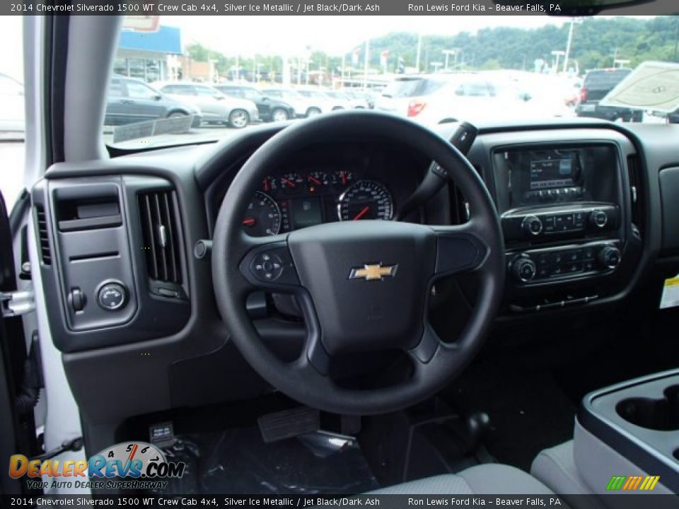 2014 Chevrolet Silverado 1500 WT Crew Cab 4x4 Silver Ice Metallic / Jet Black/Dark Ash Photo #12