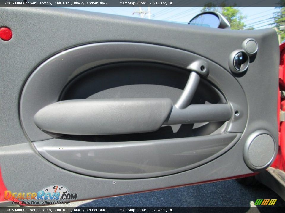 2006 Mini Cooper Hardtop Chili Red / Black/Panther Black Photo #12