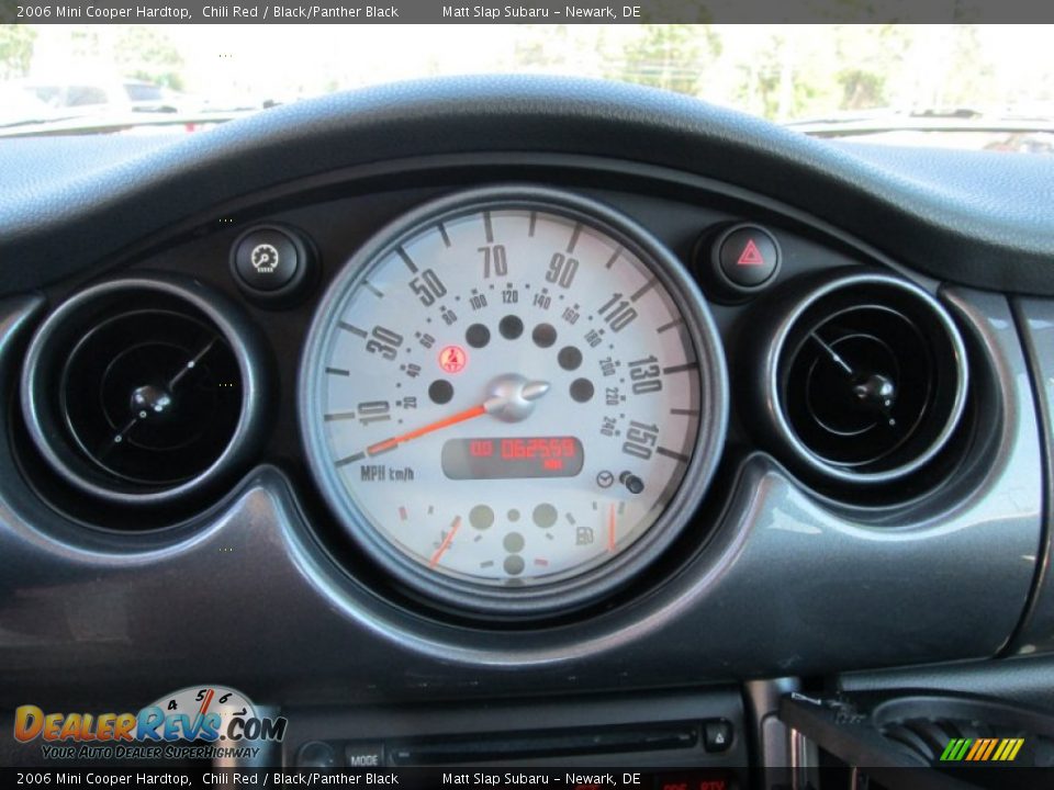 2006 Mini Cooper Hardtop Chili Red / Black/Panther Black Photo #21