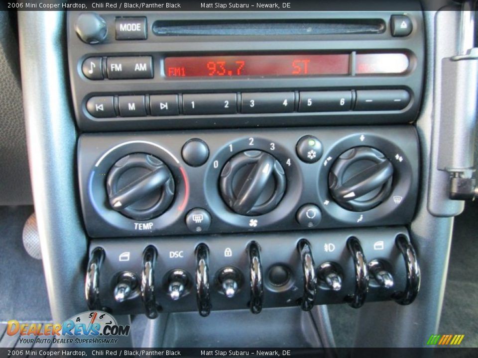 2006 Mini Cooper Hardtop Chili Red / Black/Panther Black Photo #22