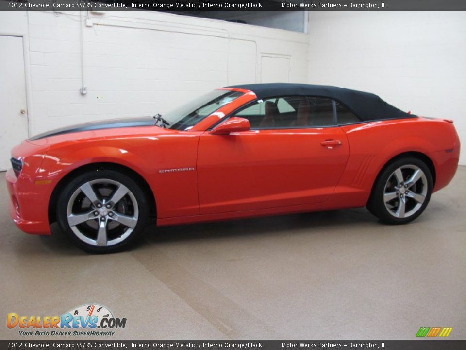 2012 Chevrolet Camaro SS/RS Convertible Inferno Orange Metallic / Inferno Orange/Black Photo #5