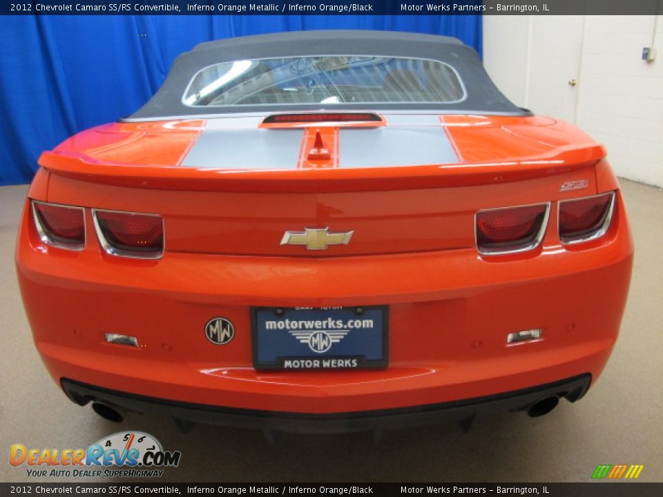 2012 Chevrolet Camaro SS/RS Convertible Inferno Orange Metallic / Inferno Orange/Black Photo #7