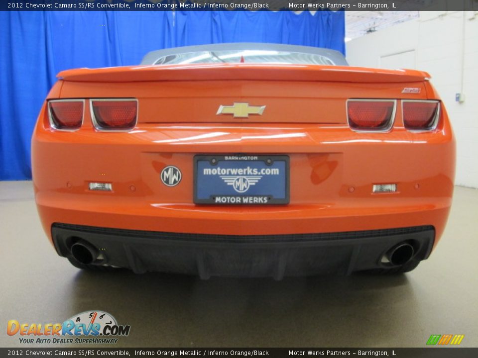 2012 Chevrolet Camaro SS/RS Convertible Inferno Orange Metallic / Inferno Orange/Black Photo #8