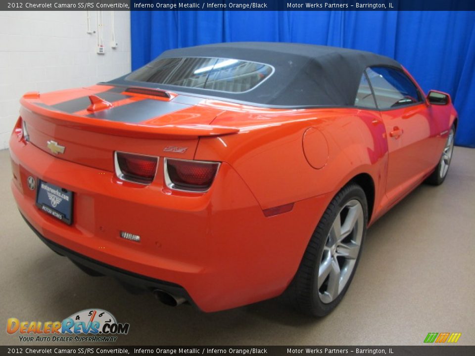 2012 Chevrolet Camaro SS/RS Convertible Inferno Orange Metallic / Inferno Orange/Black Photo #9