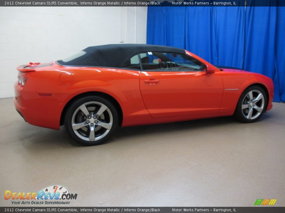 2012 Chevrolet Camaro SS/RS Convertible Inferno Orange Metallic / Inferno Orange/Black Photo #10