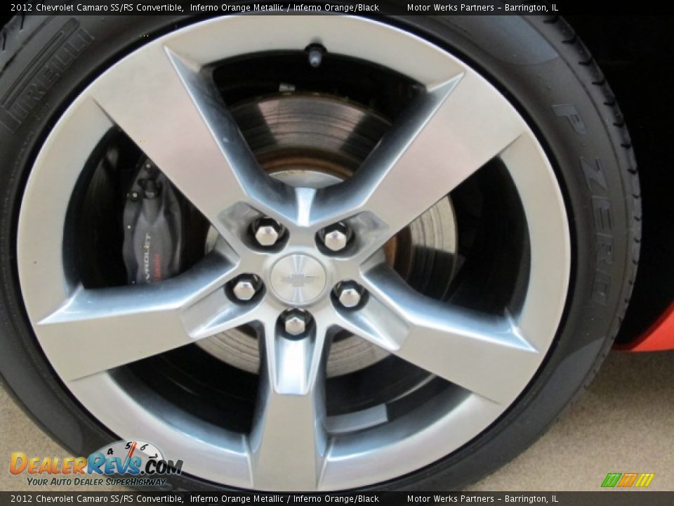2012 Chevrolet Camaro SS/RS Convertible Inferno Orange Metallic / Inferno Orange/Black Photo #13