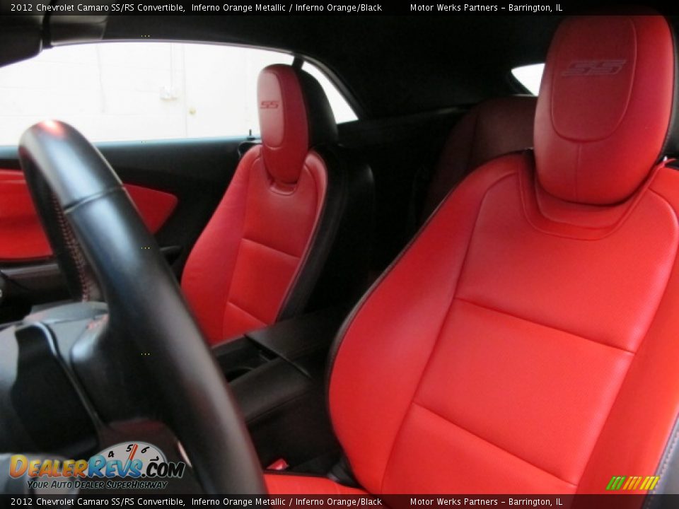 2012 Chevrolet Camaro SS/RS Convertible Inferno Orange Metallic / Inferno Orange/Black Photo #16