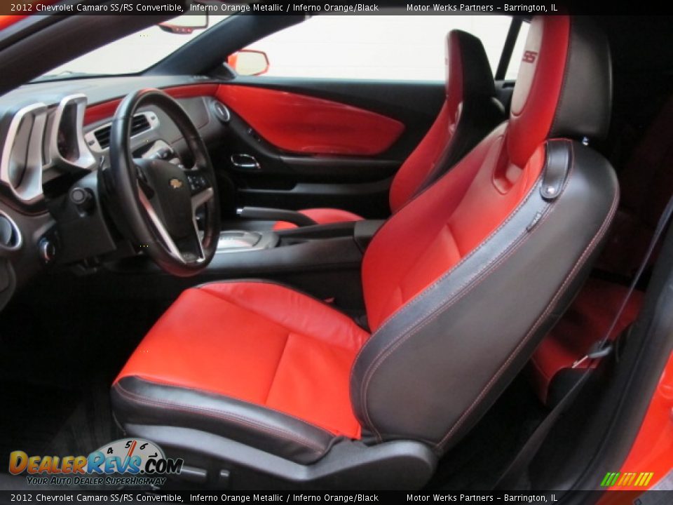 2012 Chevrolet Camaro SS/RS Convertible Inferno Orange Metallic / Inferno Orange/Black Photo #17